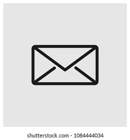 Envelope sign icon in trendy flat style isolated on grey background, modern symbol vector illustration for web