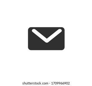 envelope sign isolated on white background, mail symbol vector illustration