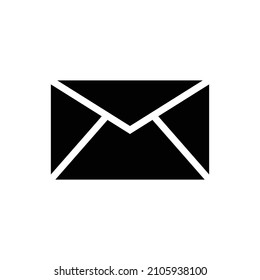 Envelope silhouette for electronic mail. Vector icon.