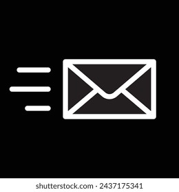 envelope simple icon, vector illustration 