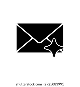 Sobre con el icono de la chispa que representa la comunicación elegante del email