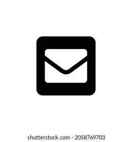 envelope square Icon. Flat style design isolated on white background. Vector illustration