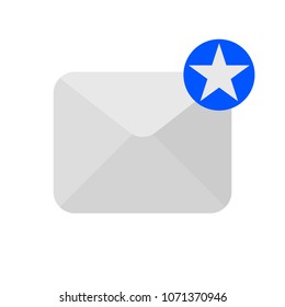 Envelope with star icon