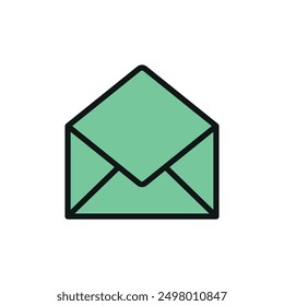 Plantillas de diseño de Vector de icono estacionario de sobres concepto simple y moderno