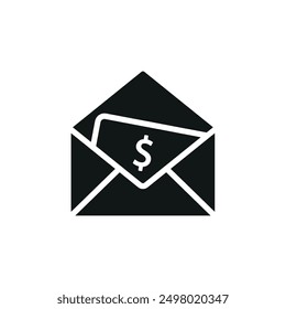 Plantillas de diseño de Vector de icono estacionario de sobres concepto simple y moderno