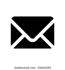 Envelope symbol icon basic vector 