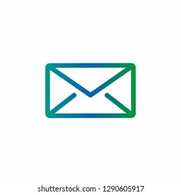 Envelope symbol, mail icon, post icon.