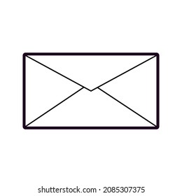símbolo de sobre como signo de mensaje