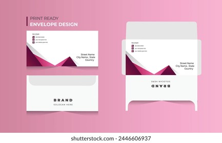 
Envelope template design, Envelope vector design.