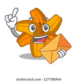 With envelope tiger lily flowers in pot characters