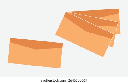  Design vetorial de envelope. Modelo de envelope pronto para impressão Creative Modern. modelo de envelope empresarial corporativo.