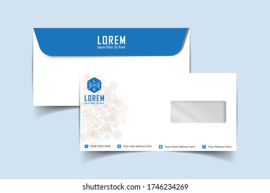 Envelope vector design. digital hand drawn. Paper envelope set isolated on white background, vector illustration. Stationery Template Design Kit.