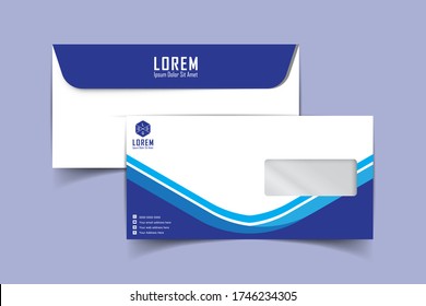 Envelope vector design. digital hand drawn. Paper envelope set isolated on white background, vector illustration. Stationery Template Design Kit.