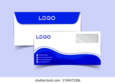 Envelope vector design. digital hand drawn. Paper envelope set isolated on white background, vector illustration. Stationery Template Design Kit.