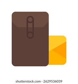 Envelope Vector Design for Letter Mail and Paper Message. Office communication icon, mailing service and document delivery. flat Icon