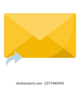 Envelope vector element. Simple flat vector with business theme. Business.