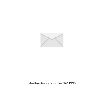Envelope vector flat icon. Isolated paper mail envelope emoji illustration 