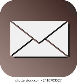 Envelope Vector Glyph Gradient Background Icon For Personal And Commercial Use.
