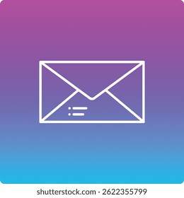 Envelope vector icon. Can be used for printing, mobile and web applications.