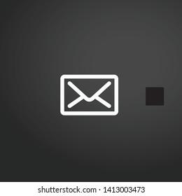 Envelope vector icon. Envelope concept stroke symbol design. Thin graphic elements vector illustration, outline pattern for your web site design, logo, UI. EPS 10.