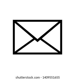 Envelope vector icon. Vector illustration. Flat design for business financial marketing banking advertising web concept cartoon illustration. 