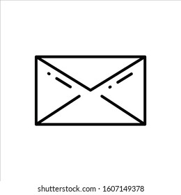 Envelope vector icon. Mail flat sign design. Envelope symbol pictogram