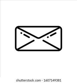Envelope vector icon. Mail flat sign design. Envelope symbol pictogram