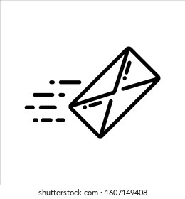 Envelope vector icon. Mail flat sign design. Envelope symbol pictogram