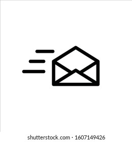 Envelope vector icon. Mail flat sign design. Envelope symbol pictogram