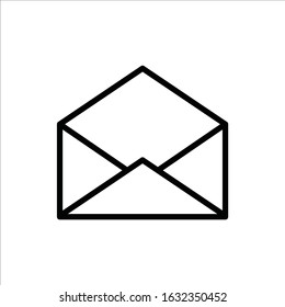 Envelope vector icon. Mail flat sign design. Envelope symbol pictogram