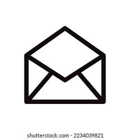 Envelope vector icon. Mail flat sign design. Envelope symbol pictogram