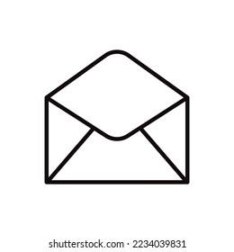 Envelope vector icon. Mail flat sign design. Envelope symbol pictogram