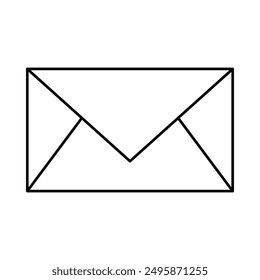 Envelope vector icon, outline design.