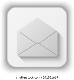 envelope vector icon - paper button 