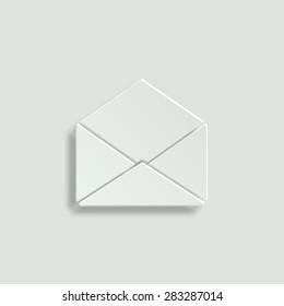 Envelope vector icon - paper illustration