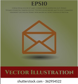 Envelope vector icon or symbol