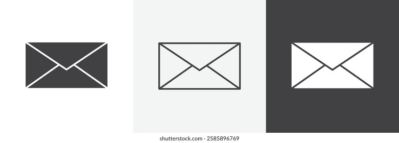 Envelope vector icons collection graphic designs for ui designs