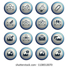 envelope vector icons for web and user interface design