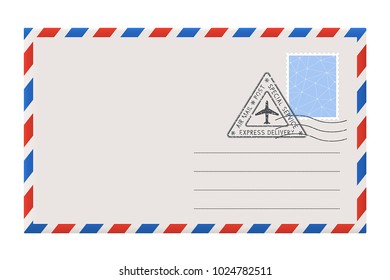Envelope. Vector illustration isolated on white background