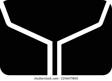 envelope Vector illustration on a transparent background. Premium quality symmbols. Glyphs vector icons for concept and graphic design.