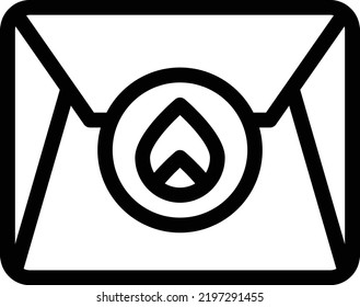 Umschlag, Vektorgrafik auf transparentem Hintergrund. Hochwertige Symbole. Dünne Vektorsymbole für Konzept und Grafikdesign. 
