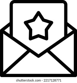 envelope Vector illustration on a transparent background. Premium quality symbols. Thin line vector icons for concept and graphic design.