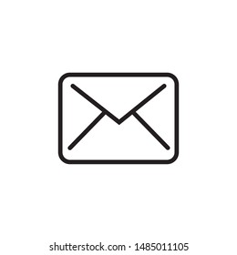 envelope. vector line icon. computing envelope. thin line icon