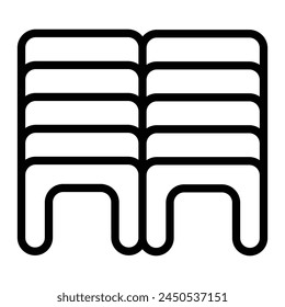 Diseño de iconos de línea de Vector envolvente
