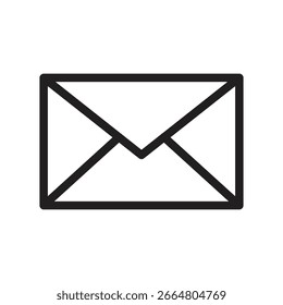 Envelope Vector Outline Icon. EPS 10 File 
