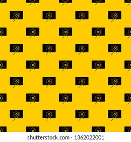 Envelope with wax seal pattern seamless vector repeat geometric yellow for any design