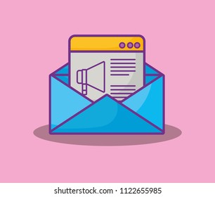 envelope and web interface