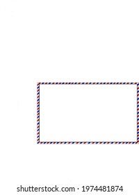 envelope white blue red paper 