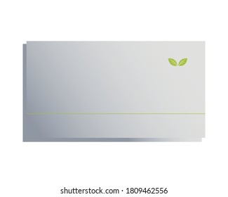envelope white for sending documents with corporate logo illustration design