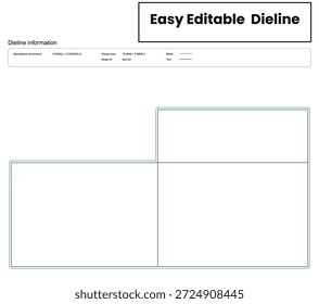 envelope_folder dieline caja de Plantilla dieline líneas de troquel embalaje personalizado dieline caja de cartón dieline pizza diseño de embalaje de productos imprimibles,